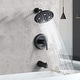 preview thumbnail 2 of 3, BATHLET 5-Function Spray Shower Faucet Set Wall Mounted and Tub Spout With Valve