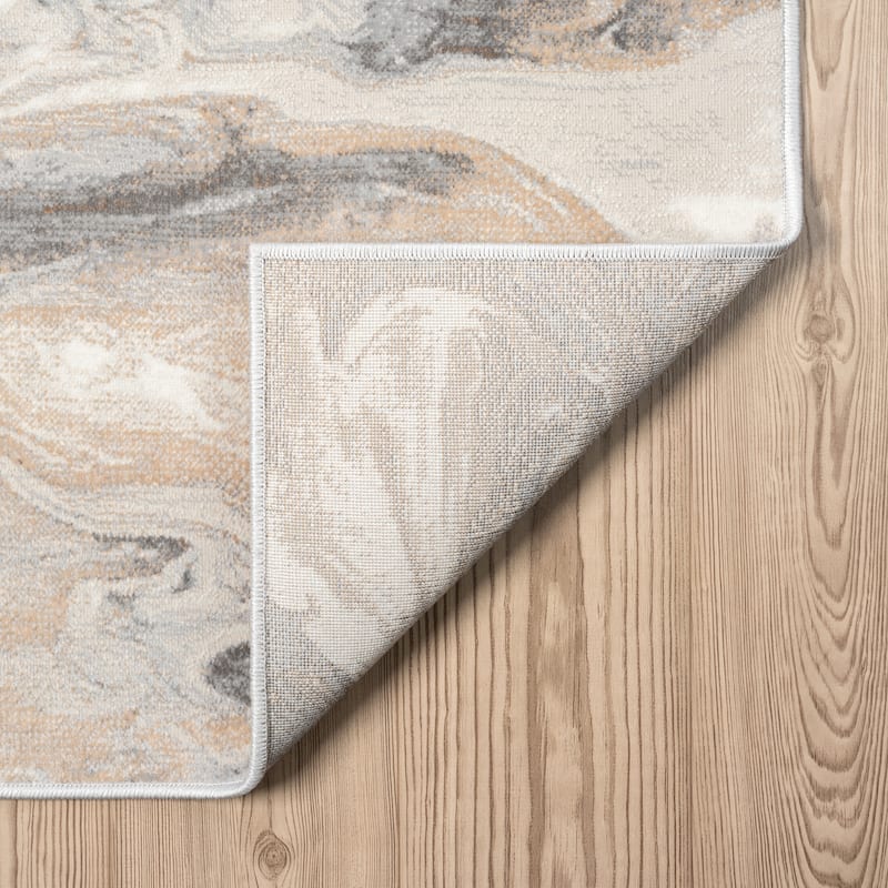 Abani Rugs Regal REG500 Swirl Abstract Low Pile Area Rug