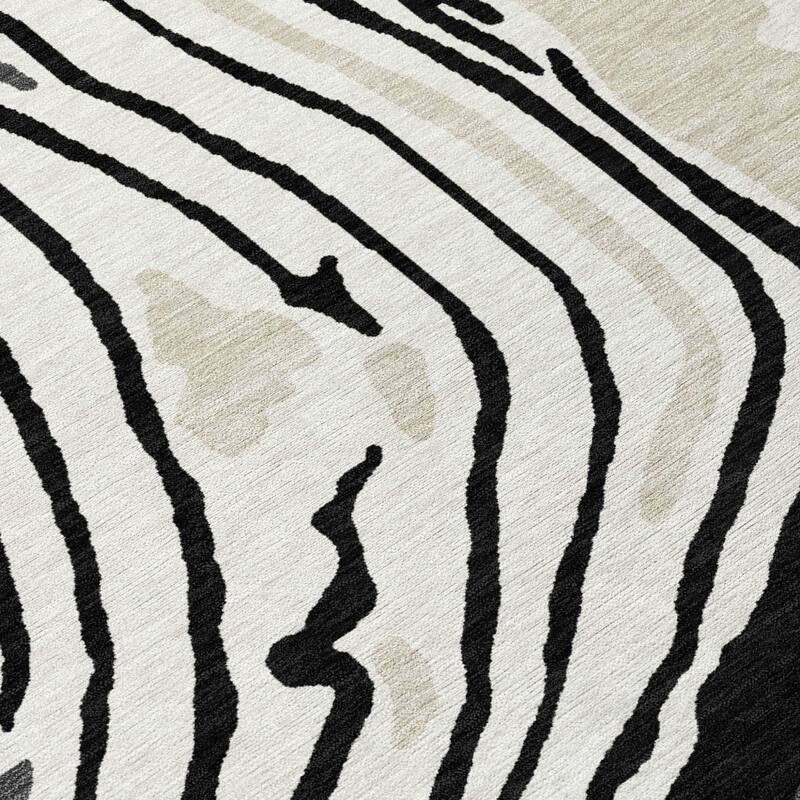 HomeRoots Abstract Transitional Rectangle Outdoor Rug