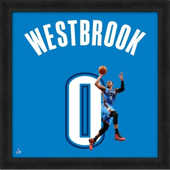 Russell Westbrook Framed Oklahoma City Thunder 20x20 Jersey Photo