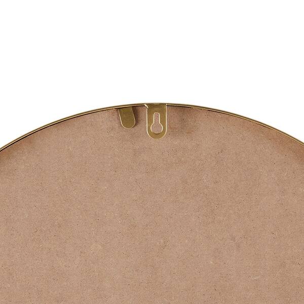 Madison Park Adaline Gold Arched Metal Floral Wall Mirror