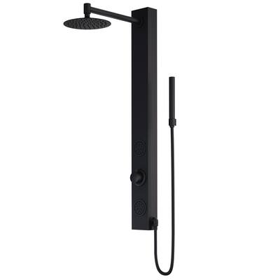 39-in Gardenia Retro-Fit 2-Spray Massage Jet Shower Panel System