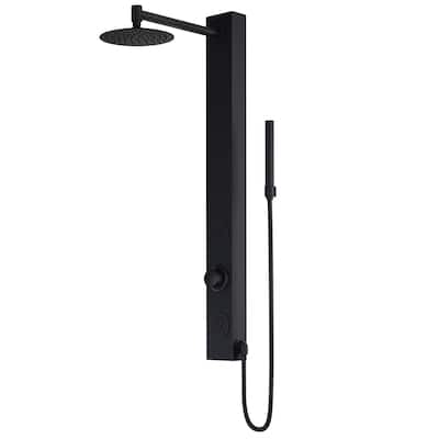 VIGO Gardenia 39" H x 4" W 2-Jet Shower Panel with Round Shower Head