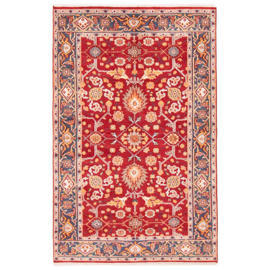 ECARPETGALLERY Hand-knotted Serapi Heritage Red Wool Rug - 5'9 x 9'3