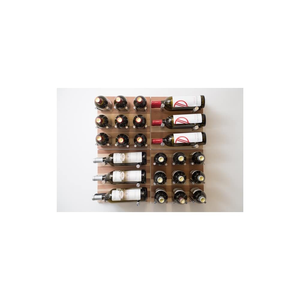 Shop Vintageview Gnr Naturel Grain And Rod 30 Bottle Capacity Wall