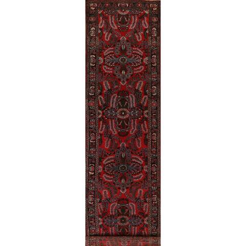 Vintage Floral Red Lilian Persian Runner Rug Handmade Wool Carpet - 2'10" x 16'0"