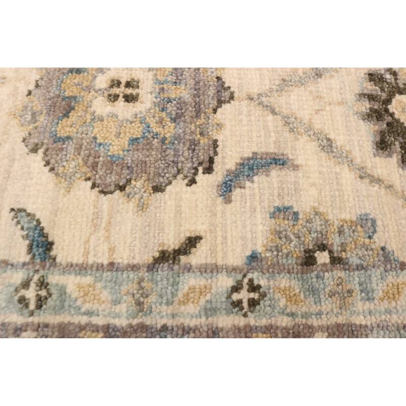 ECARPETGALLERY Hand-knotted Jules Serapi Cream Wool Rug - 7'9 x 9'11