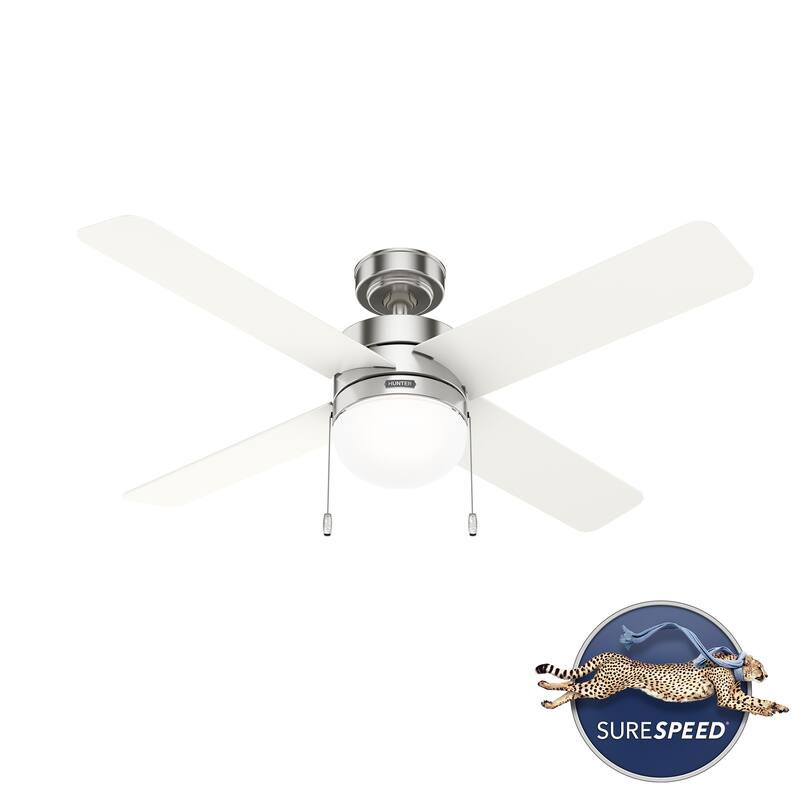 Hunter 52" Timpani Ceiling Fan w/ LED Light, Pull Chain