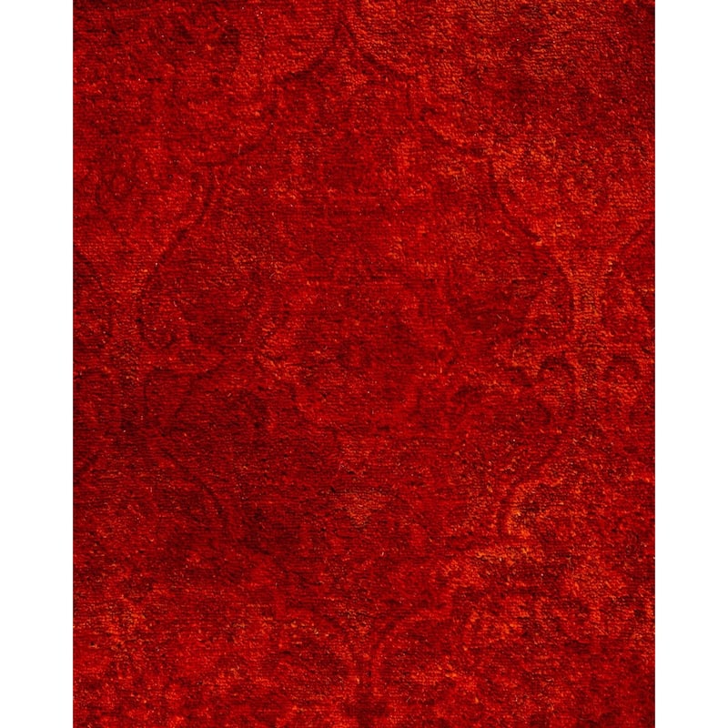 Contemporary Overdyed Wool Hand Knotted Runner - 2' 7" x 4' 8"