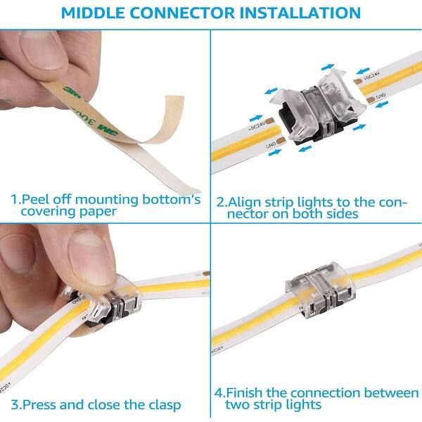 Shop Cob Connectors For 10mm Led Strip Lights 2 Pin Light