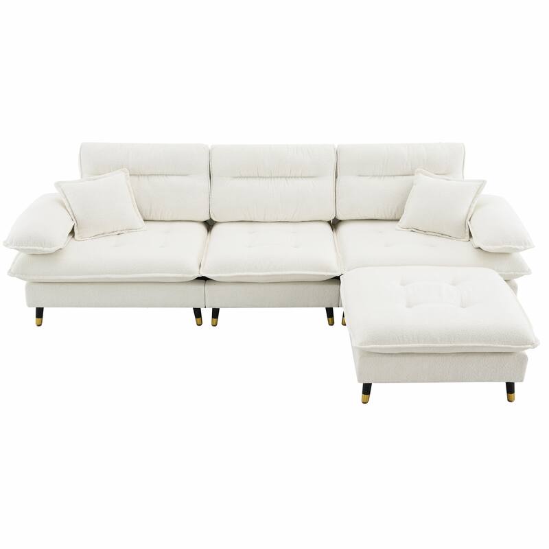 4-seater tufted sofa set