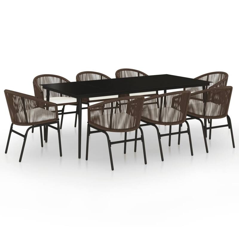 vidaXL Patio Dining Set Outdoor Garden Seat 3/5/7/9 Piece Multi Colors/Sizes