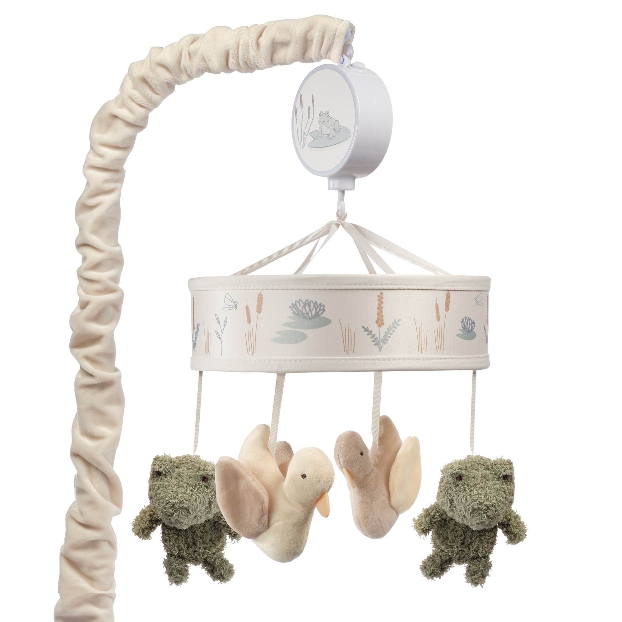 Lambs & Ivy Froggy & Friends Musical Baby Crib Mobile Soother Toy