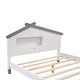 preview thumbnail 24 of 53, Platform Bed with House-shaped Headboard and Motion Activated Night