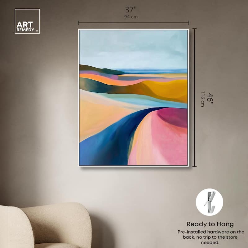 Colorful Dunes I Canvas by Art Remedy