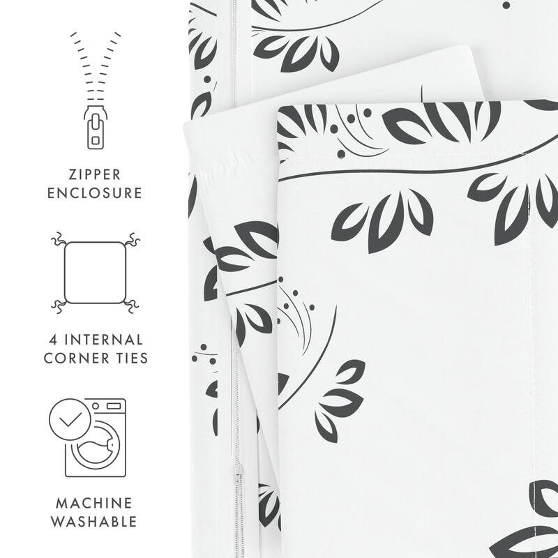 Becky Cameron Simple Vine 3-Piece Duvet Cover Set