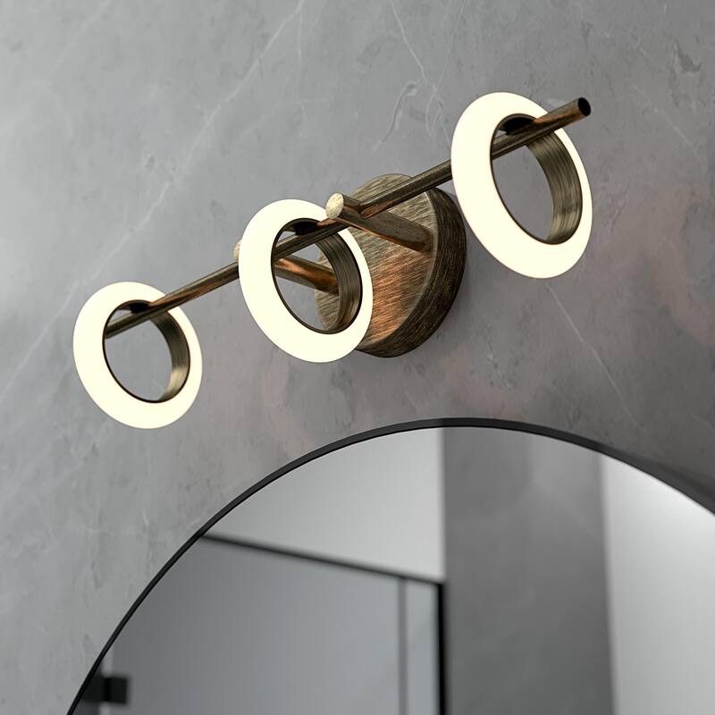 OROMA HOME Loop 3-Light Integrated-LED Bathroom Vanity Light