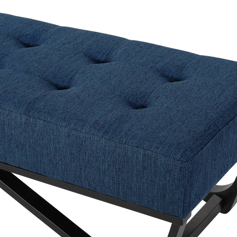 Ursa Contemporary Fabric Ottoman Bench by Christopher Knight Home