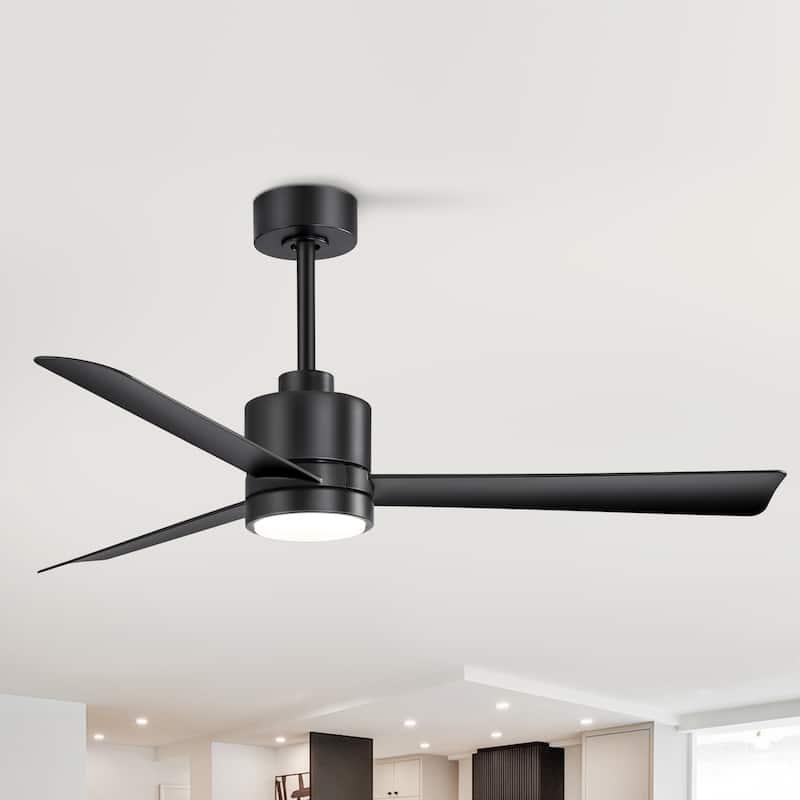 52 in. Integrated LED Indoor Ceiling Fan with Light and Remote Control Included