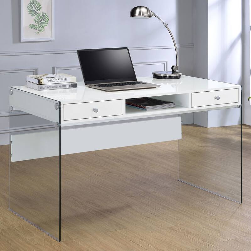 Dobrev Contemporary 48-inch 2-Drawer Writing Desk