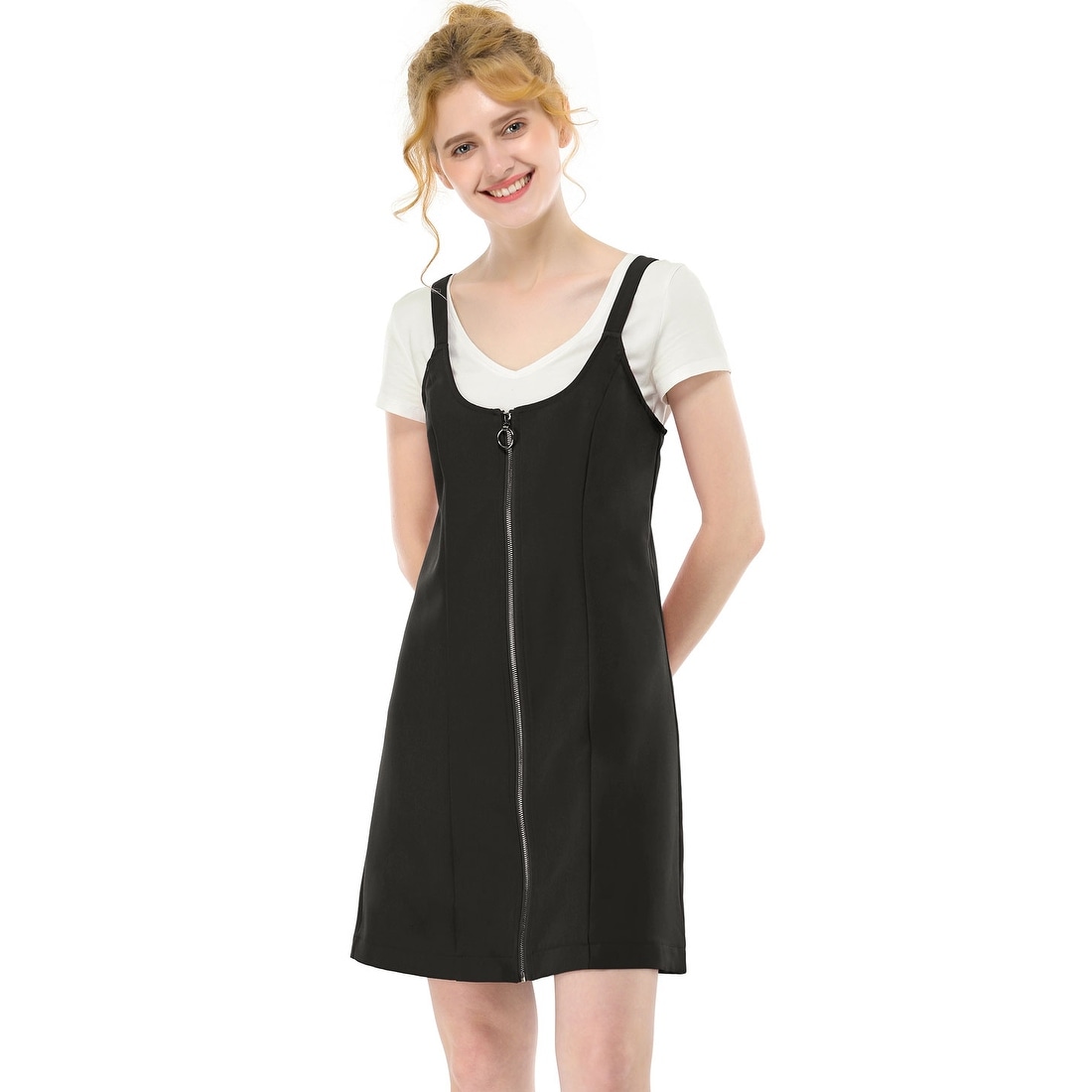 THREADWEAR Girls Bib Pinafore School Uniform
