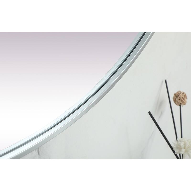 Indigo Home Metal Frame Oval Mirror 36x72 Inch