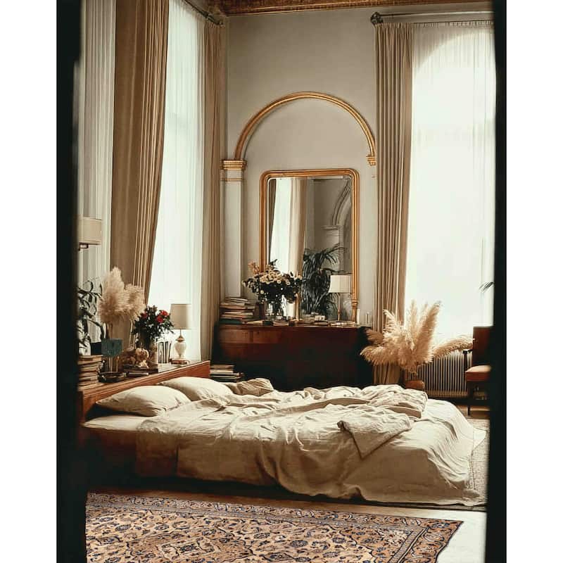 ECARPETGALLERY Hand-knotted Antalya Vintage Cream Wool Rug - 5'10 x 9'10