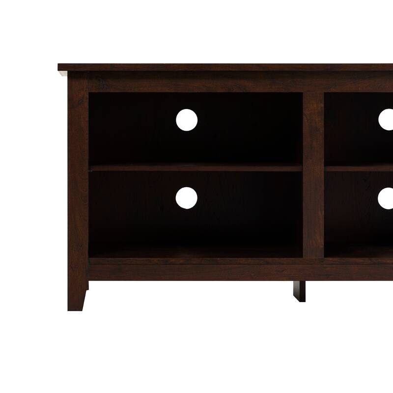 Modern 3-Shelf Open Storage TV Stand Suitable for Different Corners