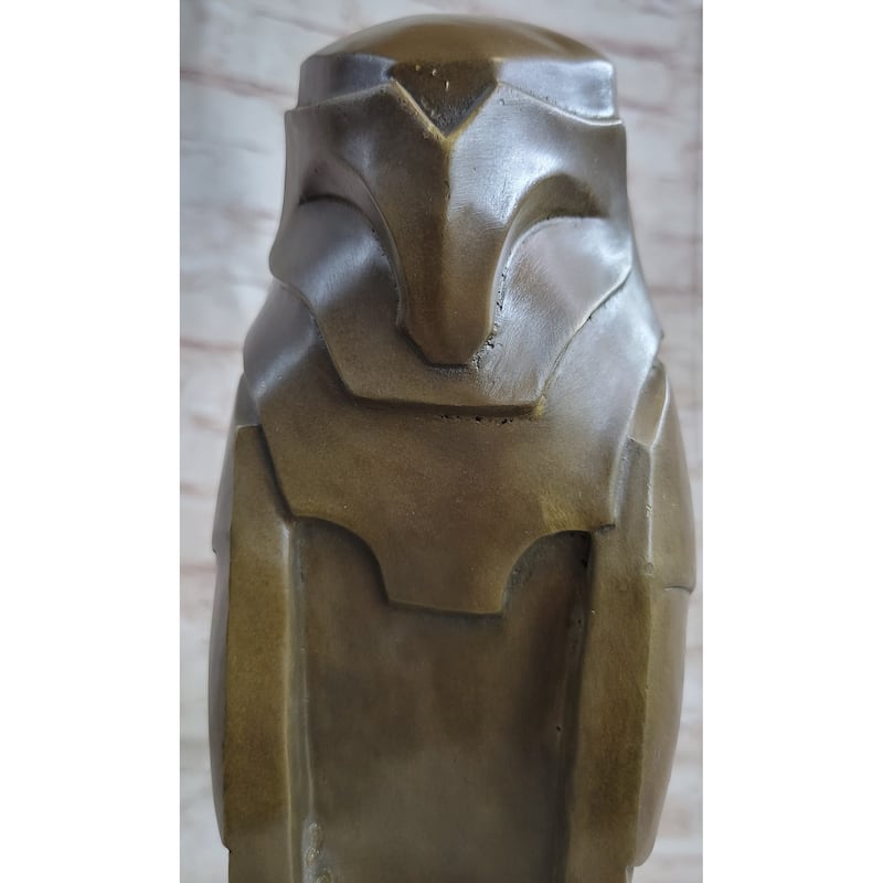 Salvador Dali Abstract Modern Art Owl Bronze Sculpture Marble Statue Home Decor
