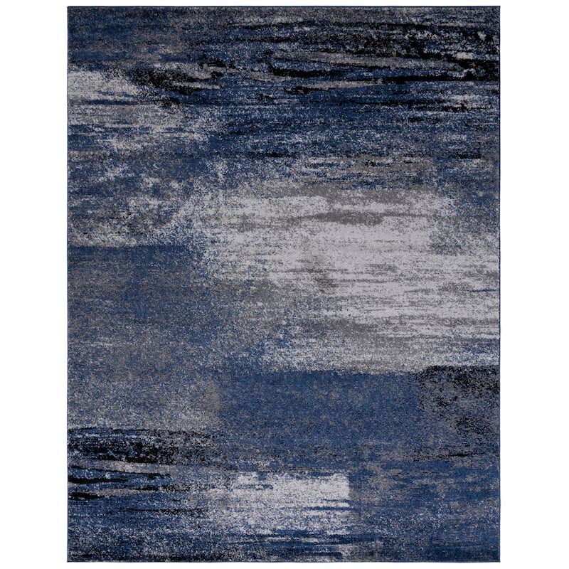 SAFAVIEH Adirondack Brynn Modern Abstract Rug - 9' x 12' - Grey/Blue - Rectangle