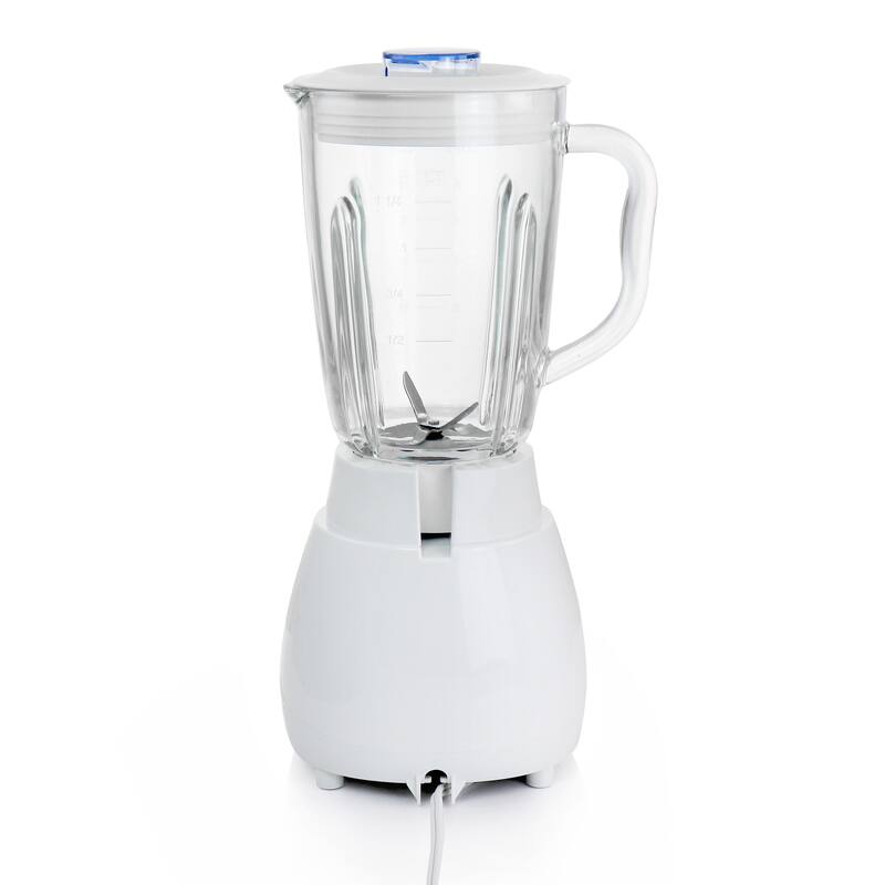 Better Chef 10-Speed 350 Watt 42 Ounce Glass Jar Blender in White