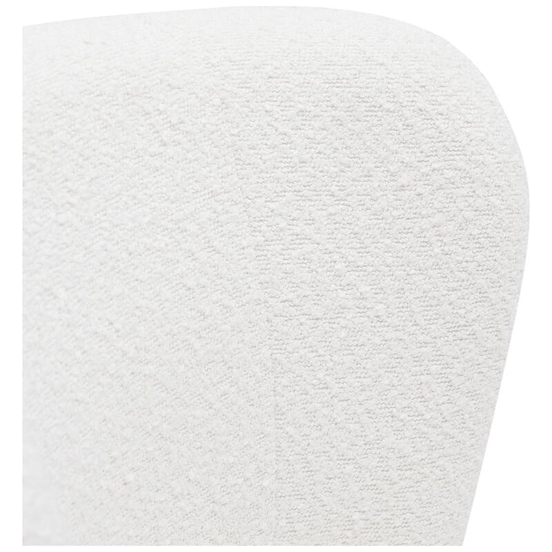 Boucle Polyester Upholstered Living Room Set - Stain Resistant (4-Piece Set)