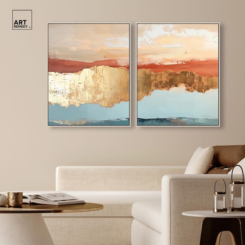 Earthy Glow III Canvas Set of 2 by Art Remedy