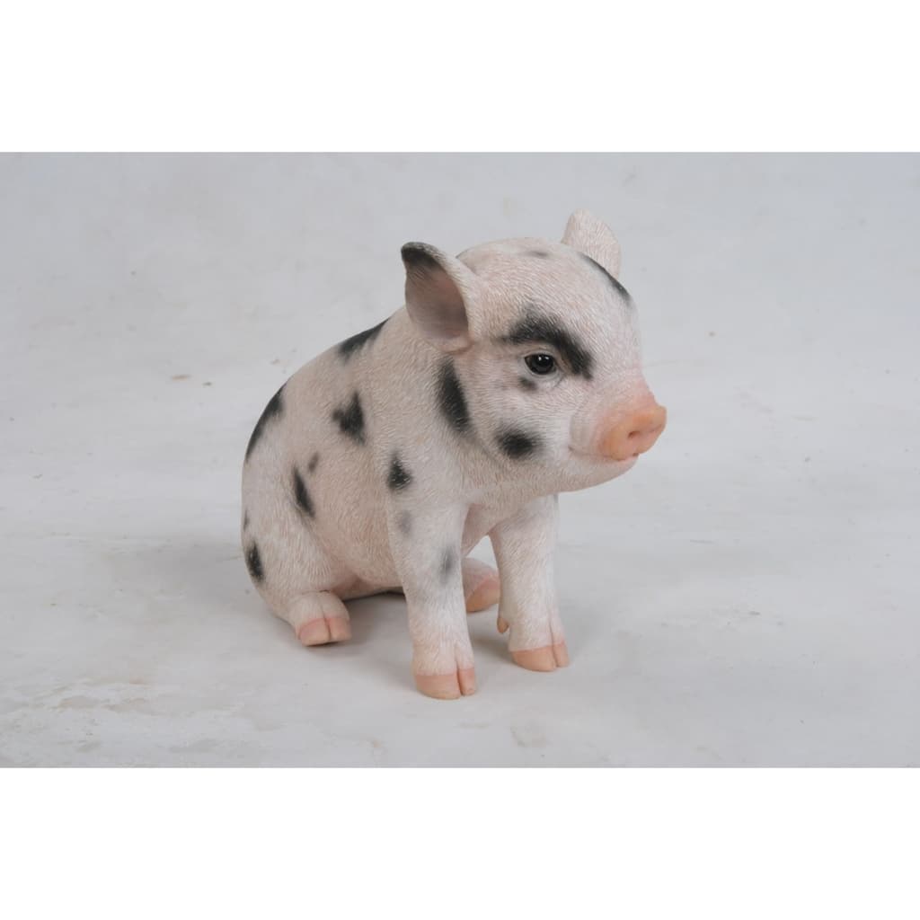 7.5" Baby Pig Outdoor Garden Statue