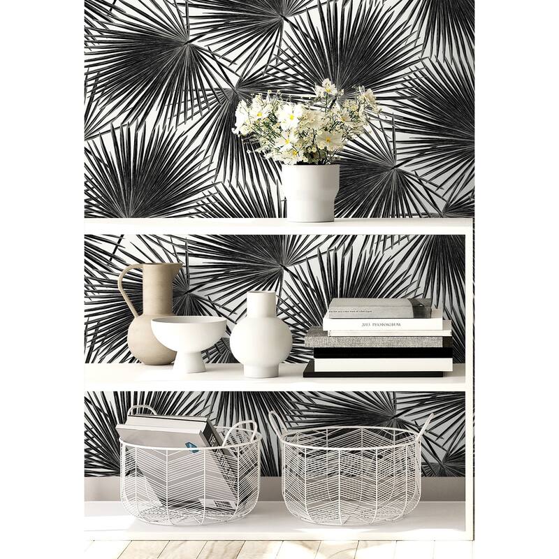 Seabrook Designs Elvis Palms Non-Woven Unpasted Wallpaper
