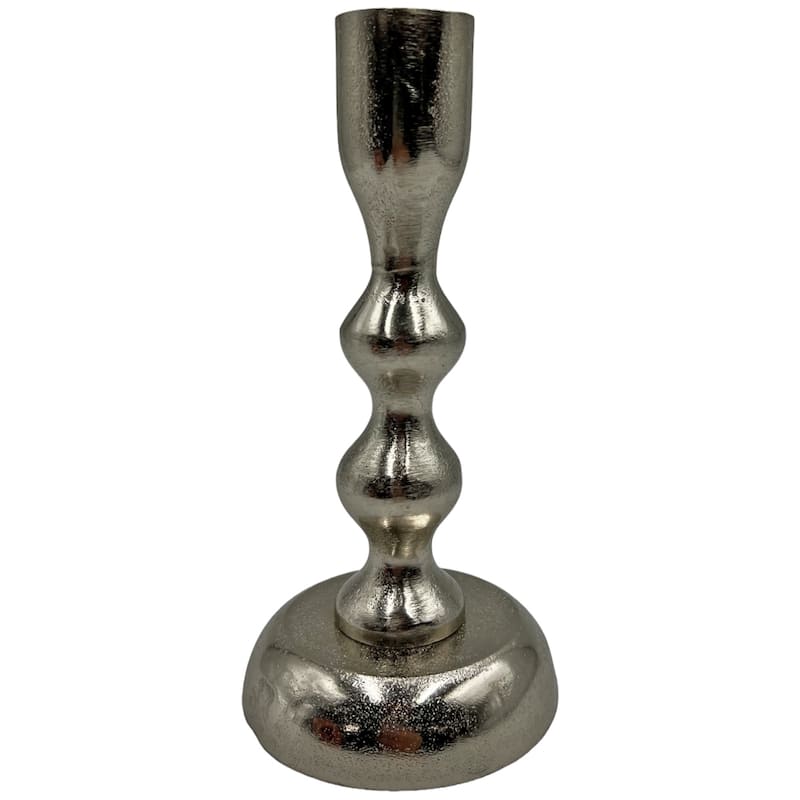 7 Inch Decorative Handmade Aluminum Modern Candle holder Set of 2 - 3.5 x 3.5 x 7 in