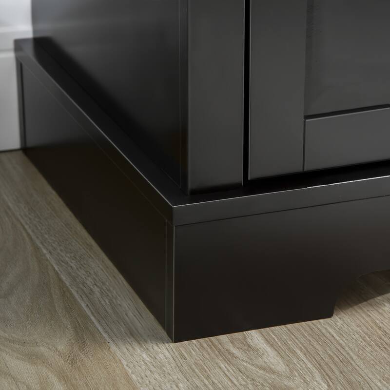 Sideboard Cabinet with 2 Drawers & 3 Doors, Multifunctional Kitchen Storage Cabinet, Coffee Bar Cabinet with Adjustable Shelves