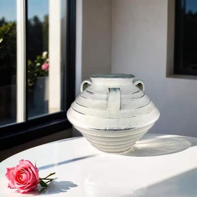 Bohemian Collection Ceramic Urn with Handles