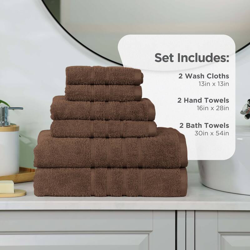 Martex Ultimate Performance Cotton Low-Lint Soft Absorbent Towel Set