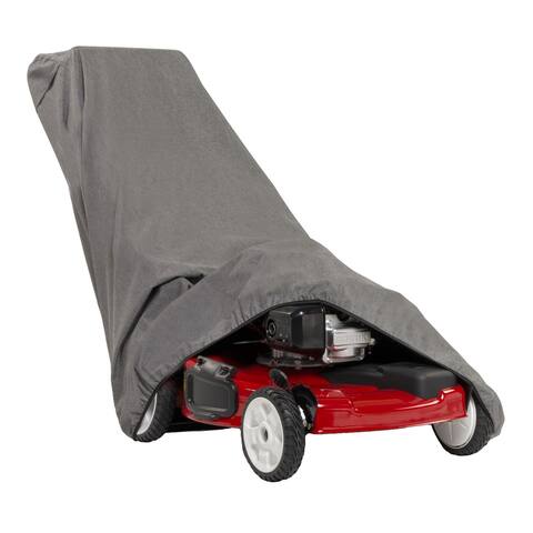 Modern Leisure Garrison Waterproof Push Lawnmower Cover, 75"L x 25.5"W x 23"H, Heather Gray - 75" L x 25.5" W x 23" H