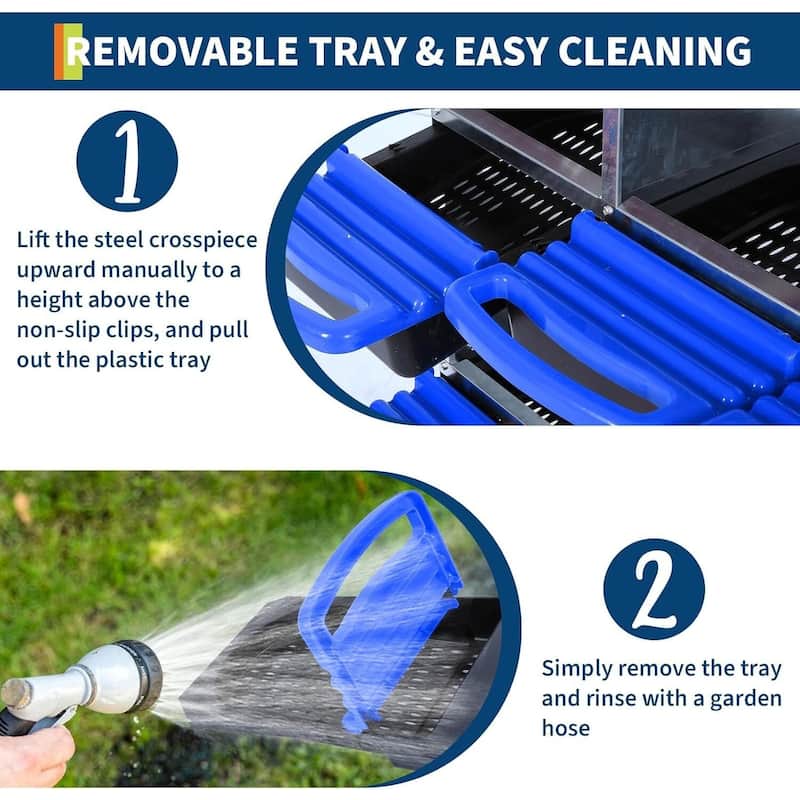 10-Hole Metal Chicken Nesting Box or Easy Cleaning with Legs