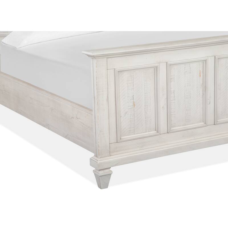Magnussen Home Newport Alabaster Queen Panel Bed