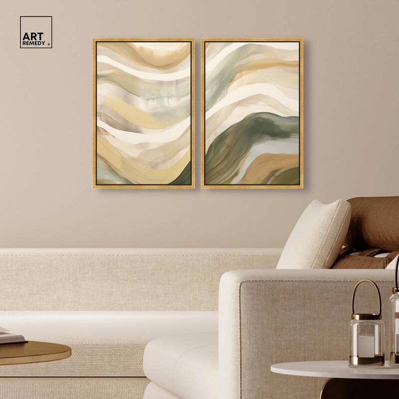 Dunes of Time I Canvas Set of 2 by Art Remedy