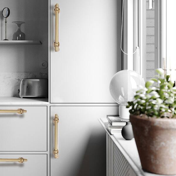 metal dresser knobs Numhew 6-Pack 1 in. x 1 in. Solid Brass Gold Cabinet Knobs, Drawer Knobs, Cabinet Pulls, Dresser Handles Knobs A1B9D5M4