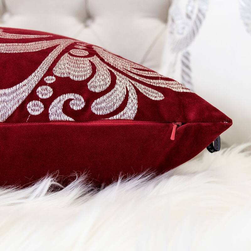 Homey Cozy Embroidery Christmas Holiday Throw Pillow Cover & Insert