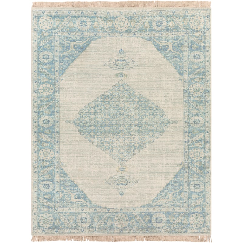 Livabliss Eliah Handmade Medallion Cotton Blend Area Rug
