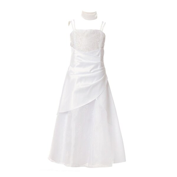 lace overlay bridesmaid dress