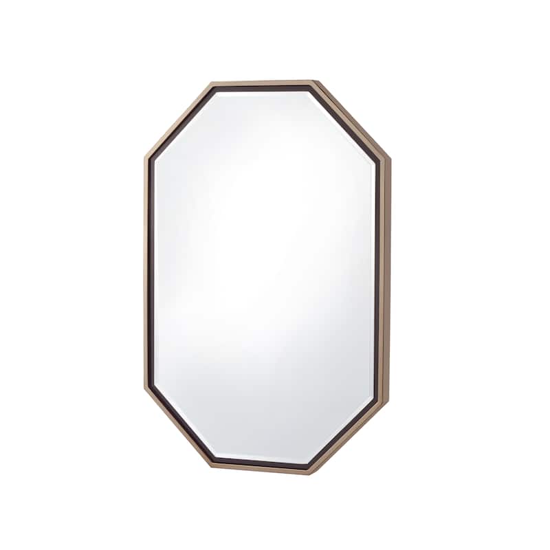 Jave Contemporary 36-inch Octagon Beveled Wall Mirror by Furniture of America