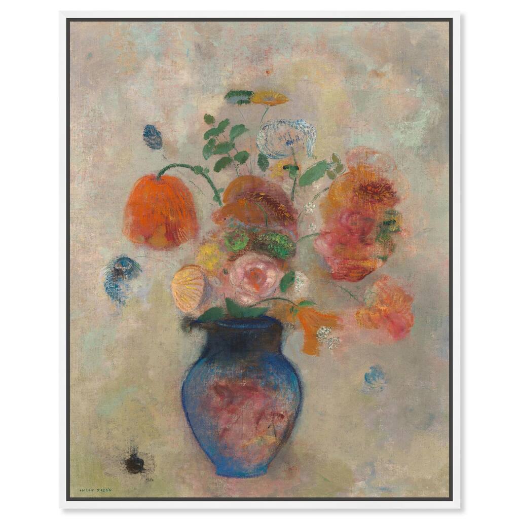 Vase with Flowers 1990 Canvas by Art Remedy
