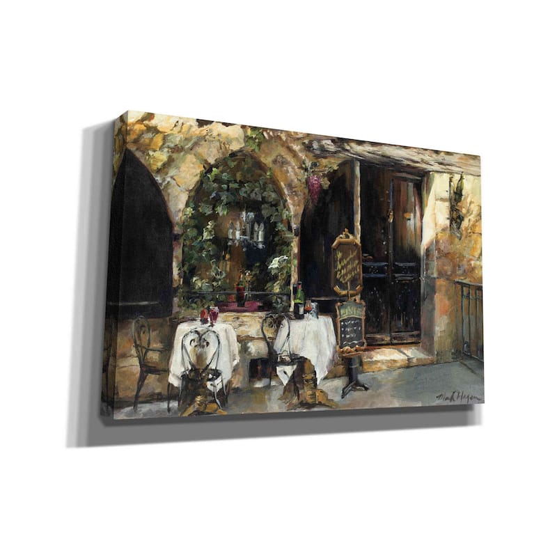 Epic Graffiti 'Meeting at the Cafe' by Marilyn Hageman, Canvas Wall Art